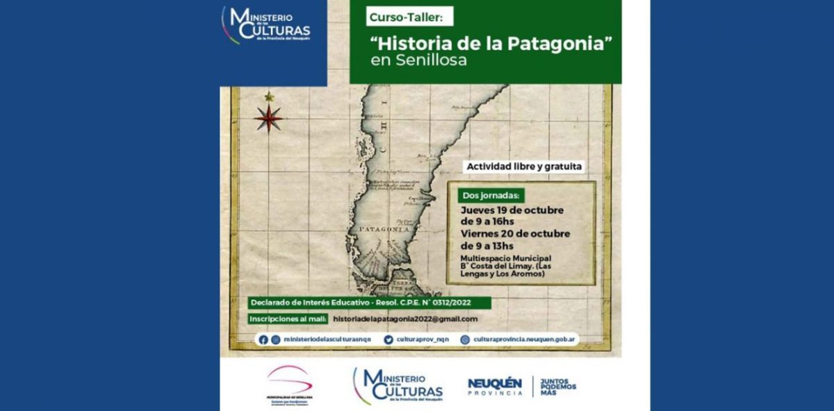 Nuevo curso-taller de Historia de la Patagonia en Senillosa