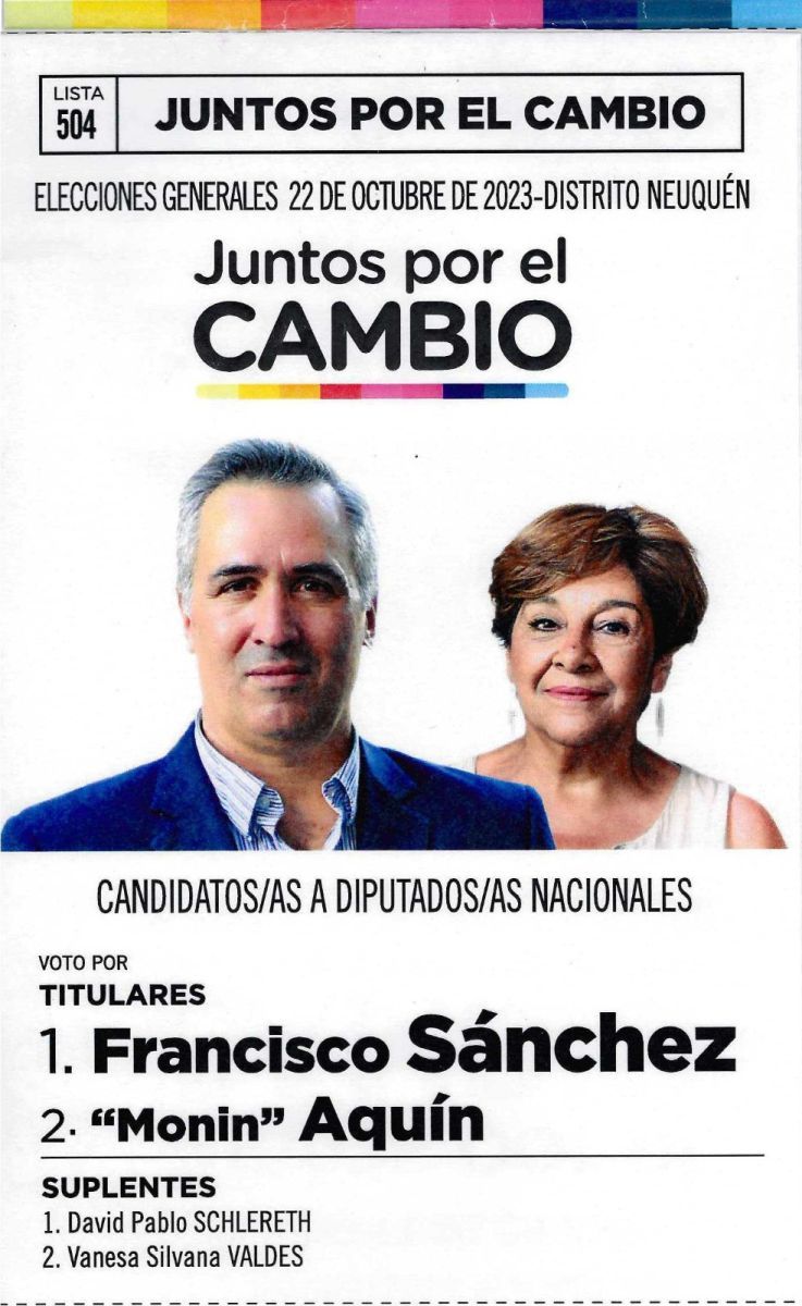 Las listas de candidatos a Diputados por Neuquén y dónde votarán
