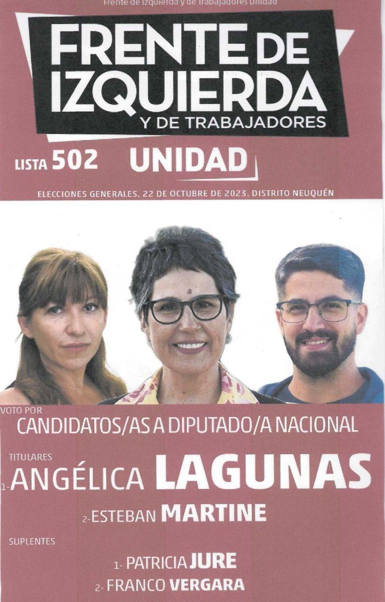 Las listas de candidatos a Diputados por Neuquén y dónde votarán