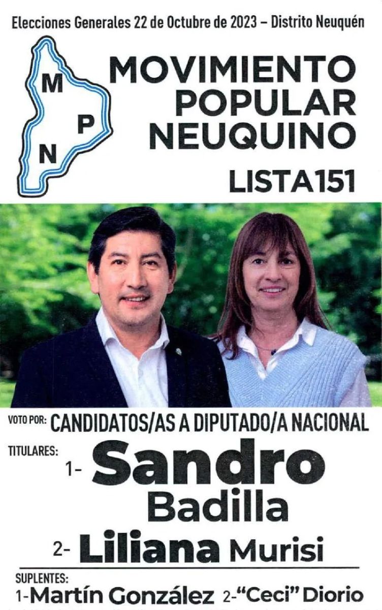 Las listas de candidatos a Diputados por Neuquén y dónde votarán