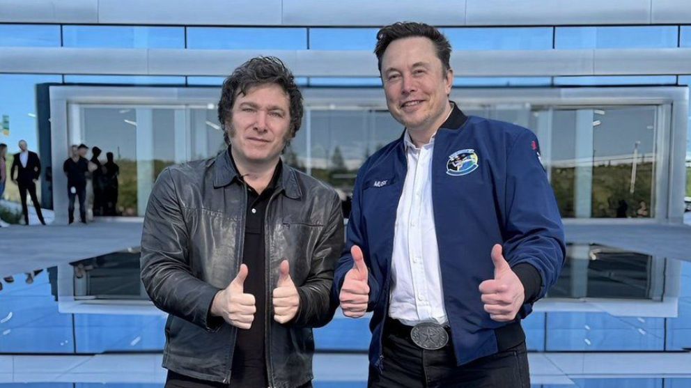 Milei se reunió con Elon Musk y visitó Tesla