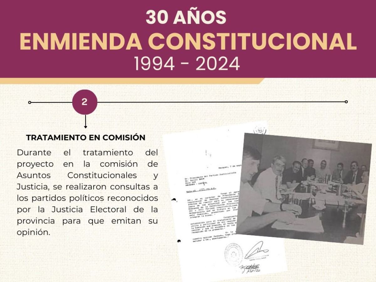 A 30 años de la enmienda de la Constitución de la Provincia de Neuquén de 1994