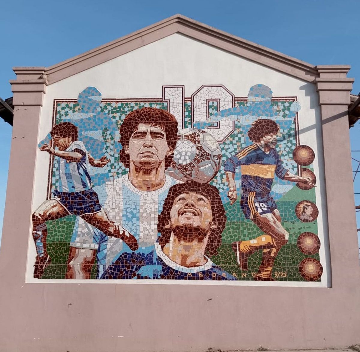 El Mural más grande de Maradona, estará en un pueblito de Entre Ríos