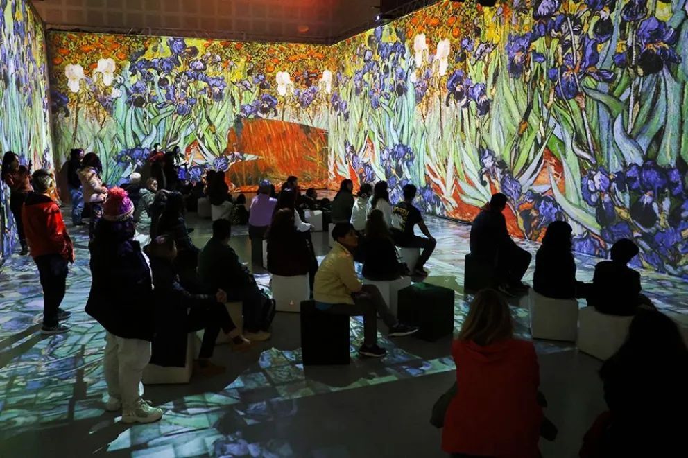 Niños y niñas de hogares provinciales visitaron muestra interactiva de Van Gogh