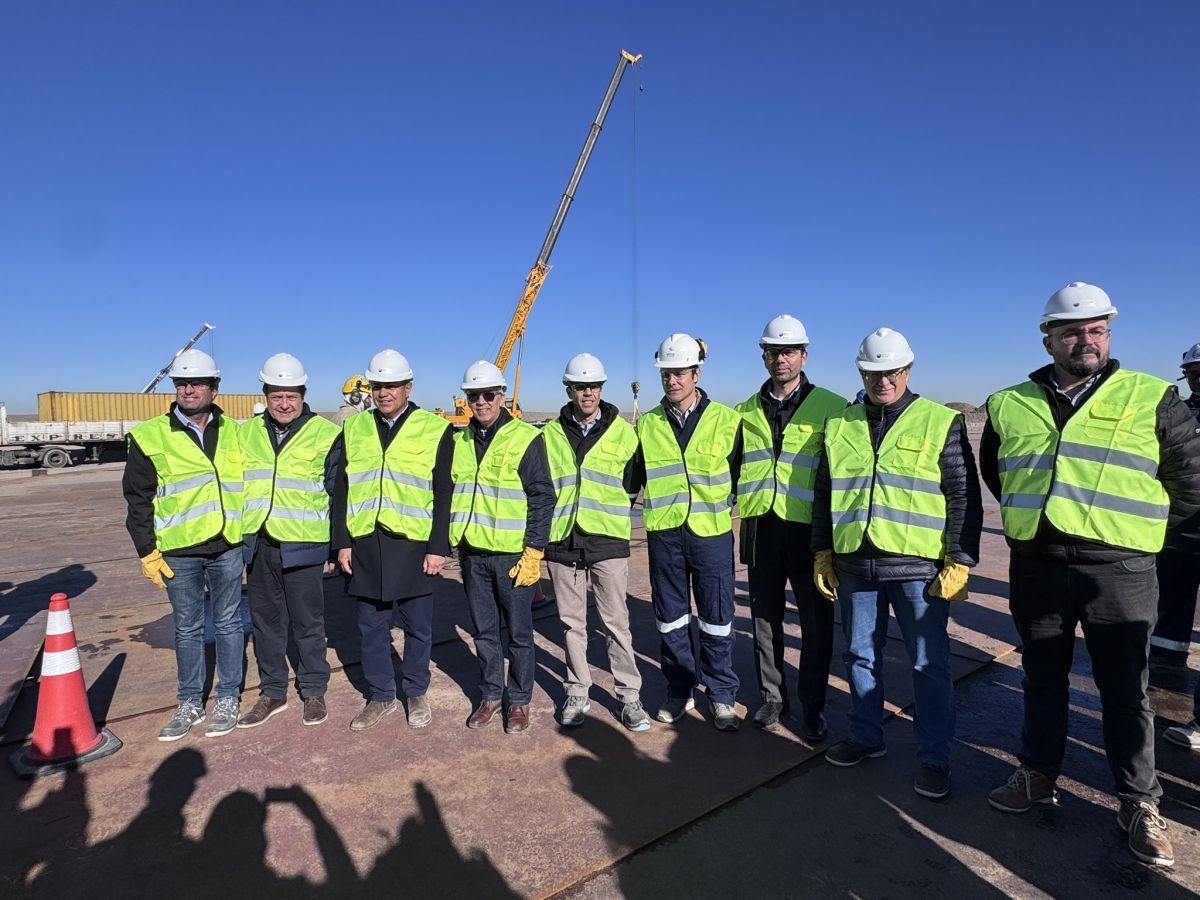 Figueroa y Weretilneck recorrieron una obra estratégica para Vaca Muerta 