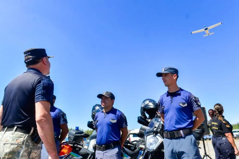 Presentaron en Las Lajas el operativo de control aéreo y terrestre de la Cordillera