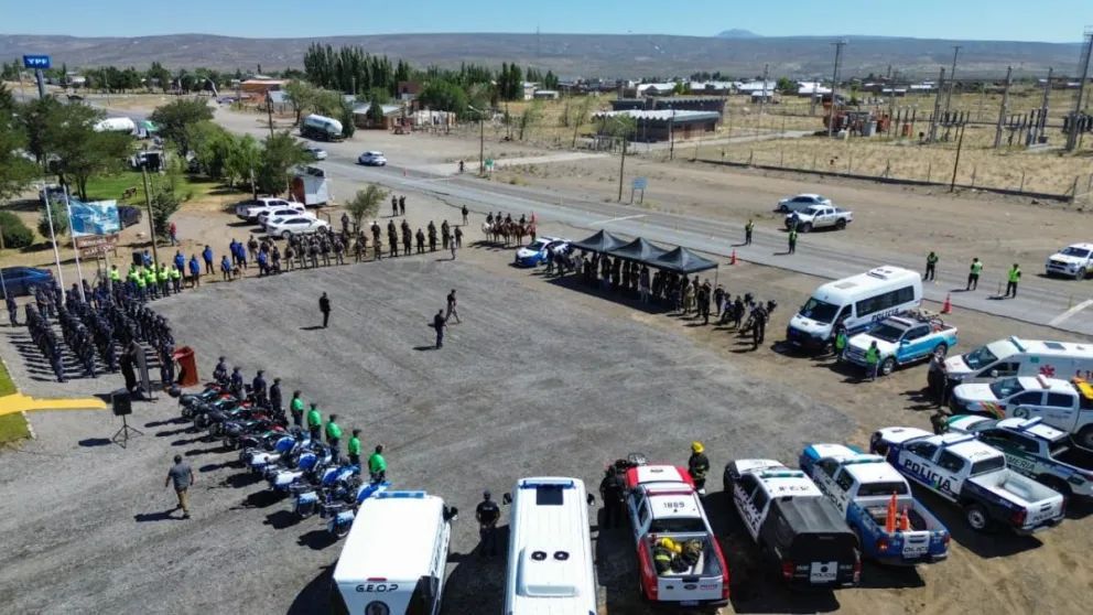 Presentaron en Las Lajas el operativo de control aéreo y terrestre de la Cordillera