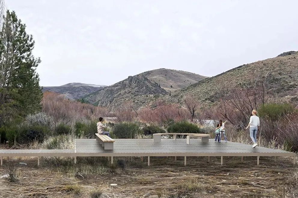El COPADE presentó el proyecto ejecutivo del parque ribereño de Aluminé