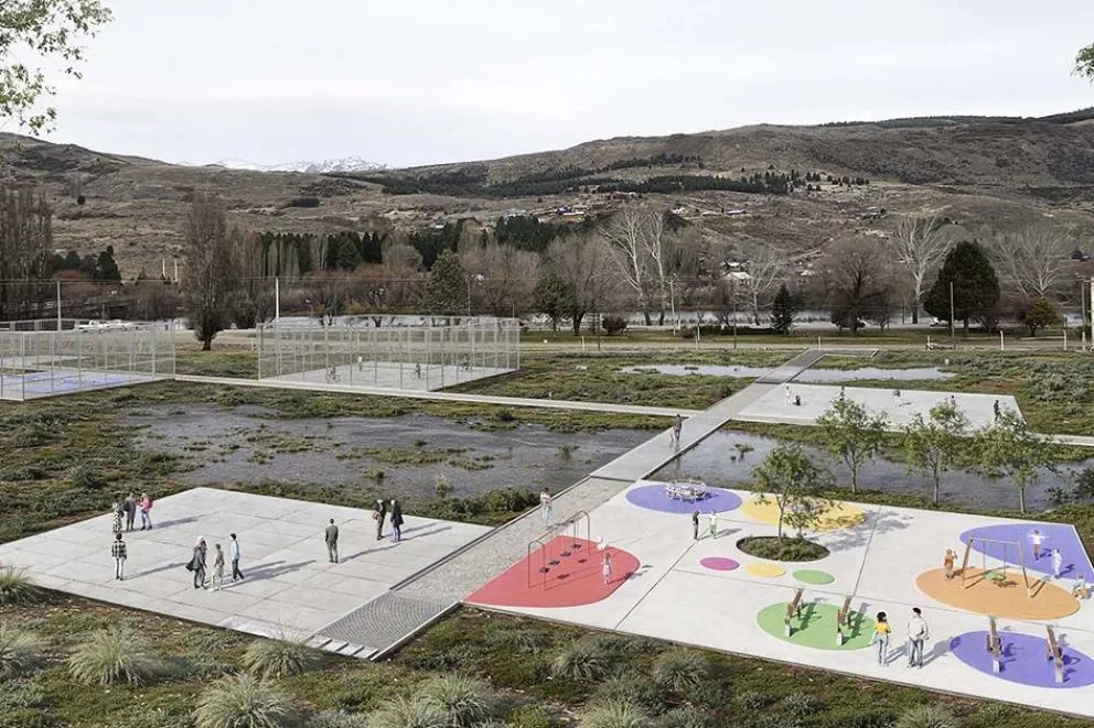 El COPADE presentó el proyecto ejecutivo del parque ribereño de Aluminé