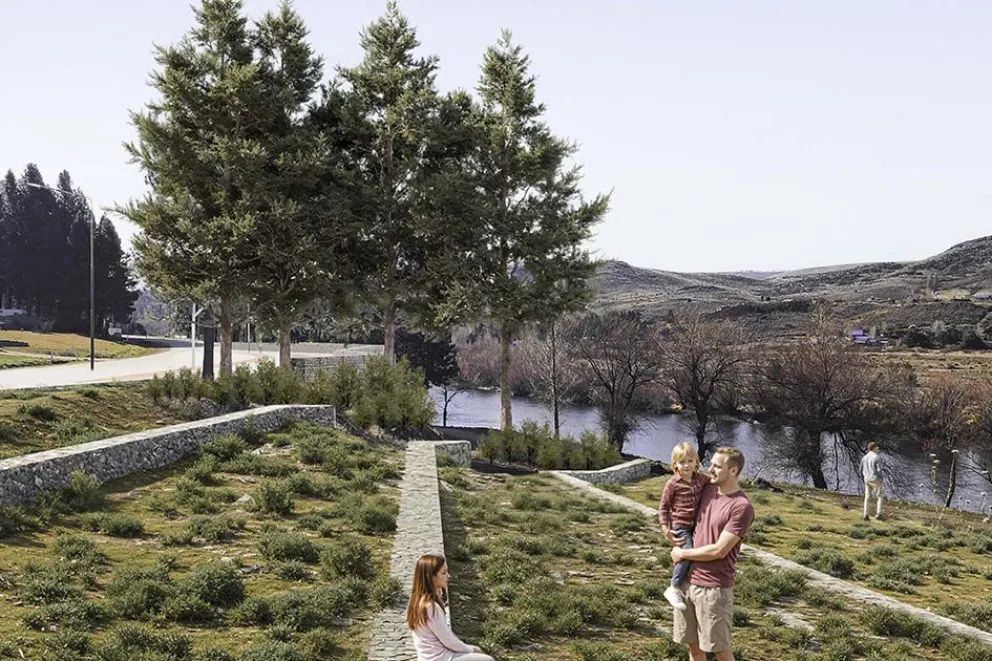 El COPADE presentó el proyecto ejecutivo del parque ribereño de Aluminé