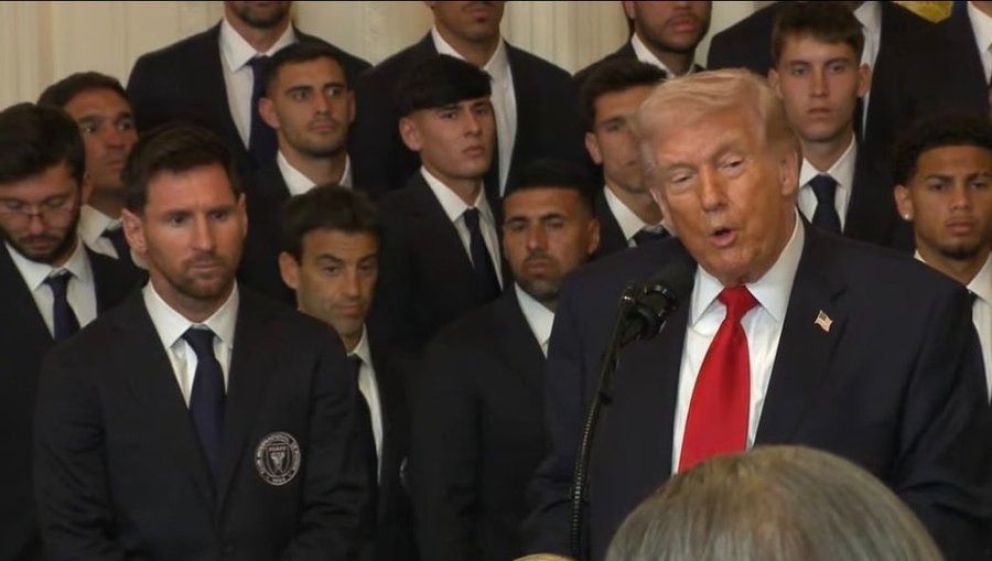 Messi visitó la Casa Blanca y entró junto a Donald Trump