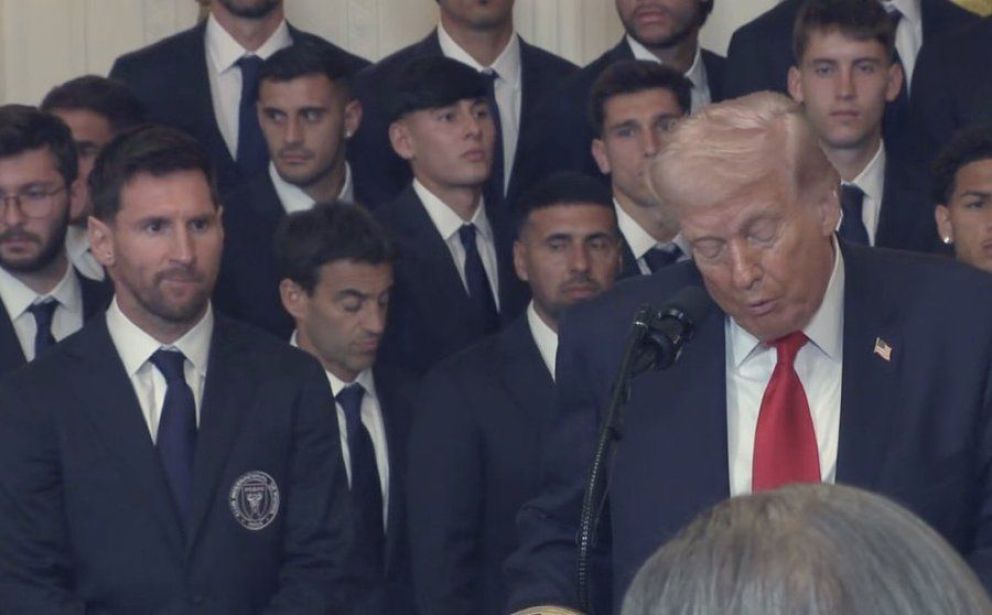 Messi visitó la Casa Blanca y entró junto a Donald Trump