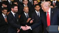 Messi visitó la Casa Blanca y entró junto a Donald Trump