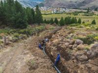 Con aportes provinciales, Aluminé sumó almacenamiento para una nueva red de agua potable