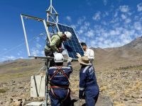 OPTIC participó en un operativo de alta montaña para fortalecer el monitoreo volcánico