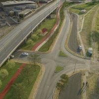 Mañana comienzan los desvíos en la Gran Avenida por obras en el sector de los puentes carreteros