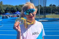 Susana Morales volvió con tres medallas de oro desde Uruguay