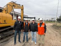 Gaido destacó el rápido avance de la Gran Avenida y anticipó habilitaciones en el sector cercano al puente carretero en 60 días