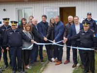 Figueroa inauguró el destacamento policial de Rincón de Emilio