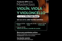 Grandes maestros brindarán dos masterclass de cuerdas 