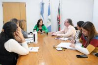 La ministra Soledad Martínez recibió al equipo directivo del CPEM 29