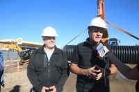 Gaido: comenzó la instalación de los pluviales en la Gran Avenida, una solución ante las inundaciones