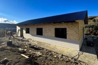 El Centro de Salud del paraje Nahuel Mapi tiene un 40 por ciento de avance