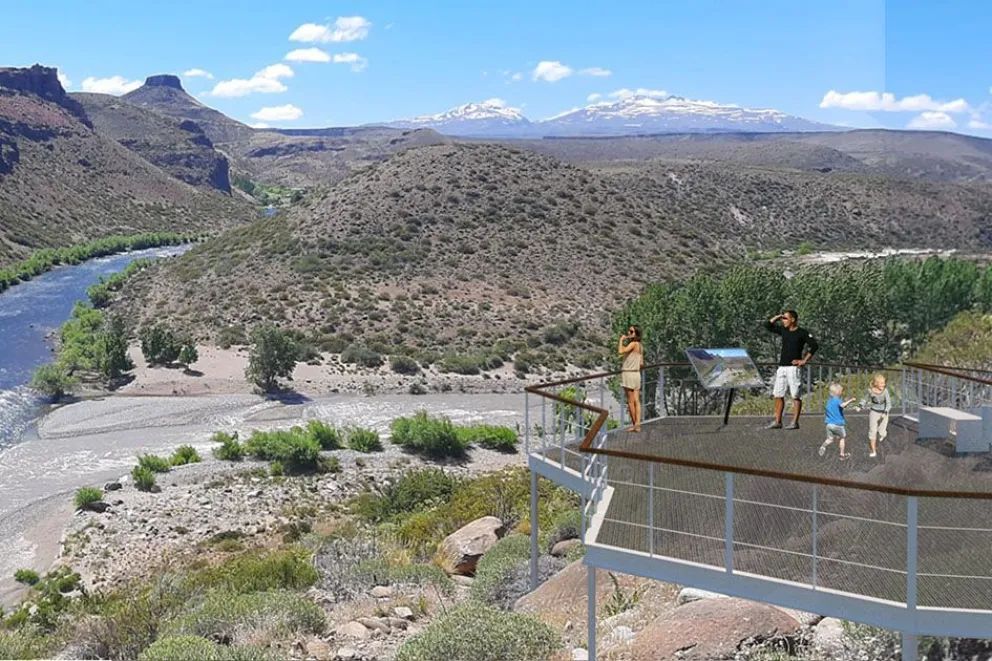 Varvarco proyecta su perfil turístico y comercial sobre la confluencia de los ríos