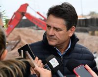 Gaido destacó el ritmo del nuevo Acceso Norte con 12 equipos y 20 mil metros cúbicos de suelo movilizados
