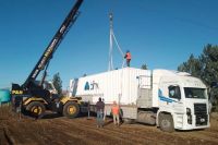 Dos módulos potabilizadores llegaron a Junín de los Andes