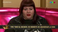 Yipio abandonó Gran Hermano tras recibir una mala noticia sobre la salud de su madre