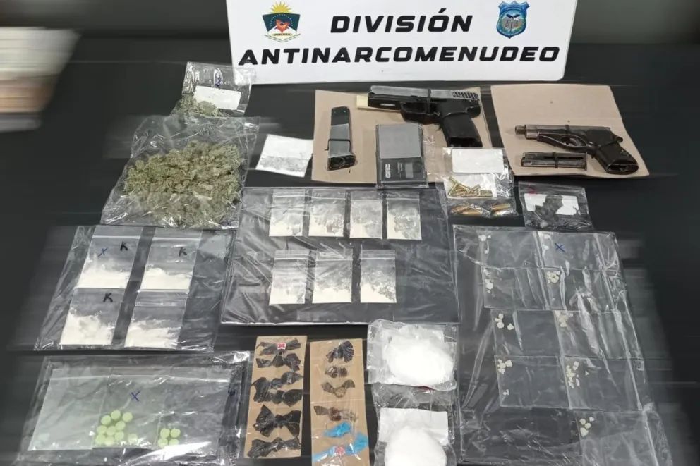 Secuestraron gran cantidad de drogas y armas en el oeste de Neuquén