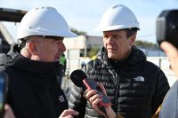 Asfalto sin interrupción en la Gran Avenida: ingresan 32.000 toneladas de material y el pavimentado ya no se detiene