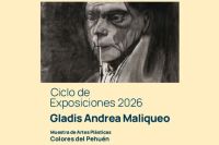 La artista zapalina Gladis Maliqueo expone en la Casa del Neuquén