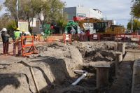 El nuevo colector de calle Copahue ya está en funcionamiento