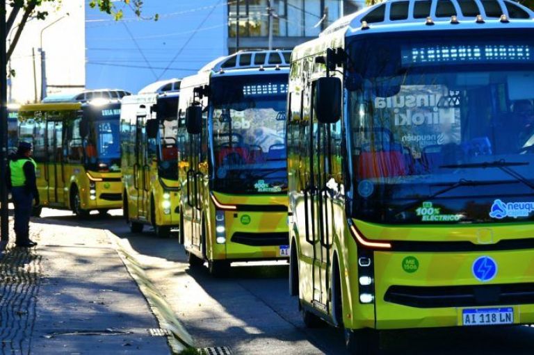 La ciudad de Neuquén ya tiene su primera flota de colectivos 100% eléctricos