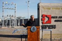 Figueroa inauguró la ampliación del sistema eléctrico de Senillosa