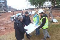 Gaido recorrió la obra del Acceso Norte, que ya alcanza un 30% de ejecución