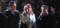 Cristina Kirchner, Axel Kicillof y Sergio Massa despidieron al Indio Solari