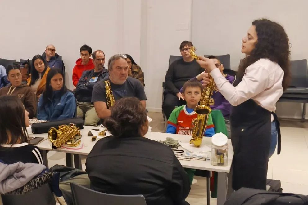 Más de un centenar de músicos se capacitaron en mantenimiento de instrumentos de viento