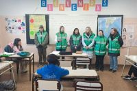 El barrio Confluencia fue escenario de concientización vial junto a los más chicos