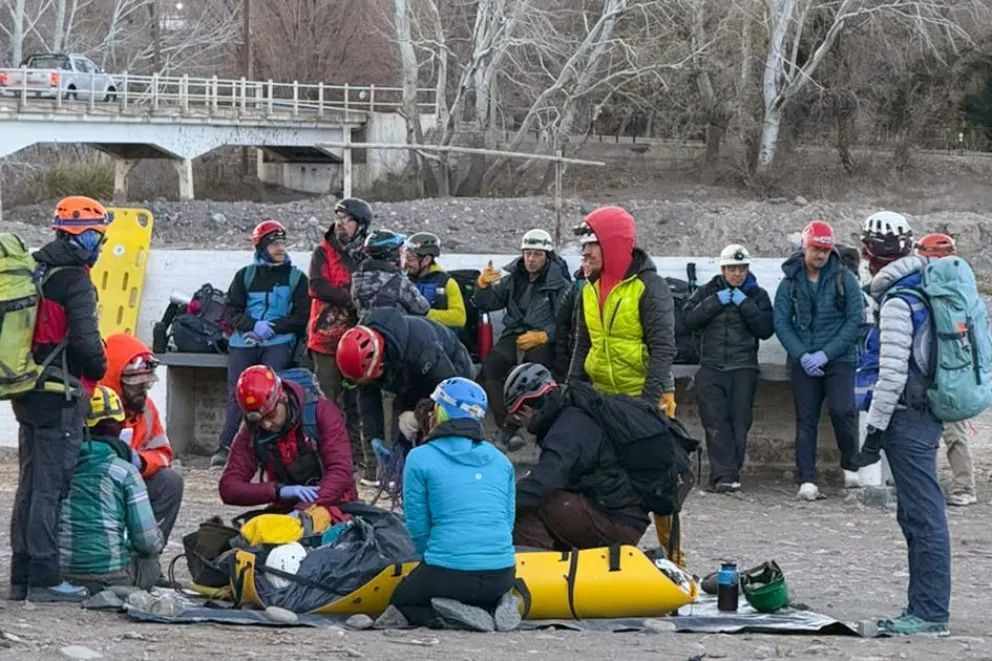 Capacitaron a socorristas de alta montaña