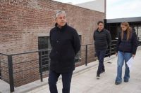 Figueroa recorrió la obra de La Usina, el futuro Centro de Artes