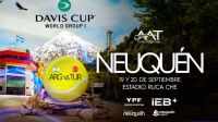 La Copa Davis llegará por primera vez a Neuquén con la serie entre Argentina y Turquía