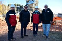 El puente elevado del Acceso Norte de Neuquén ya muestra sus columnas: “Estamos orgullosos”, expresó Gaido