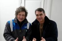 Milei se reunió con Flávio Bolsonaro previo a las elecciones en Brasil