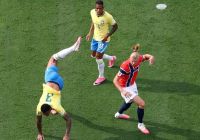 Haaland clavó un doblete en los últmos 10' y Noruega eliminó a Brasil