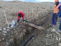 Provincia realiza una obra para garantizar el acceso al agua potable en Auquinco