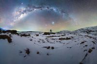Alejandra Heis volvió a deslumbrar con una fotografía del cielo de Copahue