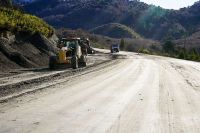 A pesar de la veda invernal, continúa la obra de pavimentación de la Ruta Provincial 11